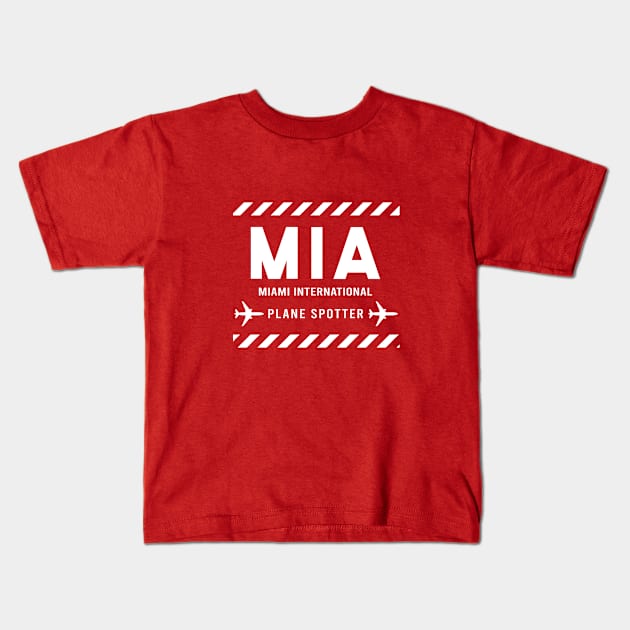 MIA Plane Spotter | Gift Kids T-Shirt by ProPlaneSpotter